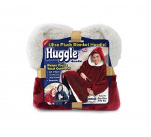 Плед-толстовка с капюшоном Huggle Hoodie-3 (бордо) (50)