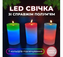 Свечка из воска с подсветкой Magic Candle 7 color (80)