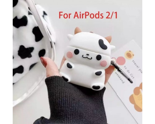 Чехол 3D для AirPods Pro 2 1, защитный силиконовый чехол с милыми животными