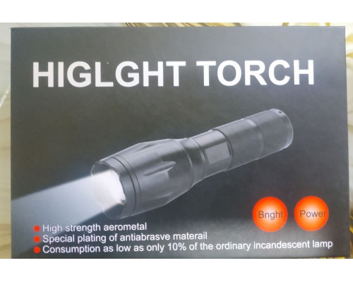 Фонарь ручной LY-122 Flashlight Hepheas Higlght Torch T6 LED (60)