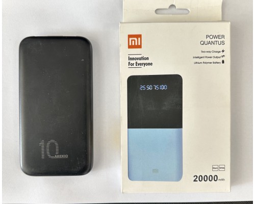 №002 Power Bank Mi 20000 mAh/ 2 Usb/ 1 Micro-USB (50)