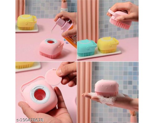 Силиконовая щетка-мочалка Silicone Massage Bath Brush (200)