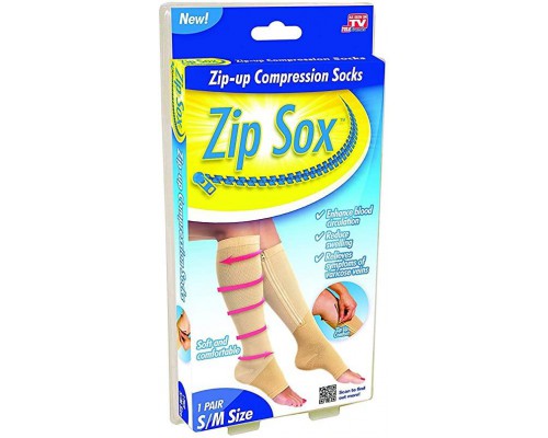 Лечебные компрессионные гольфы от варикоза Zip Sox (300)