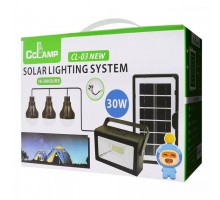 Зарядная станция с солнечной панелью, комплект освещения CL-03 Solar Lighting System 30w (16)