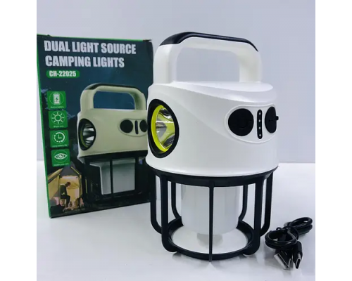 Фонарь, лампа свитильник повербанк GH-22025 Dual Light Source (60)