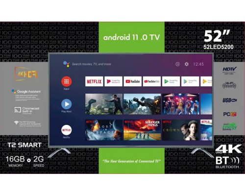 Телевизор Smart LED TV- 4k ultra HD 52 дюйма