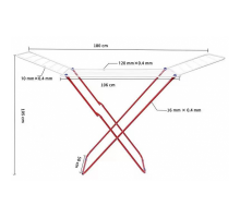 Напольная сушилка для белья 180x50см (10)
