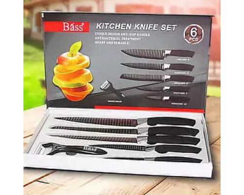 Набор ножей Kitchen Knife Set 6 предметов BASS-6881 (24)