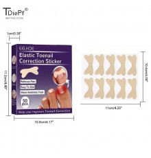 Набор пластырей для коррекции вростающих ногтей Elastic Toenail Correction Sticker (50 pcs) (1000)