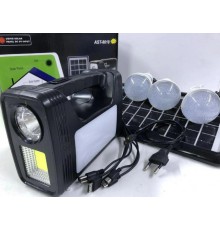 Фонарь AST-8018 Solar станция с POWER BANK на солнечной батарее (+3 LED лампочки) (16)