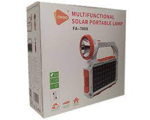 Фонарь OKGO FA-7009 Multifunctional solar portable lamp