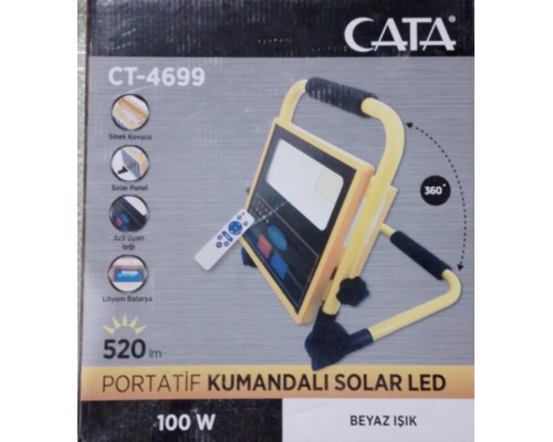 Фонарь CATA CT-4699 Portatif kumandali solar led