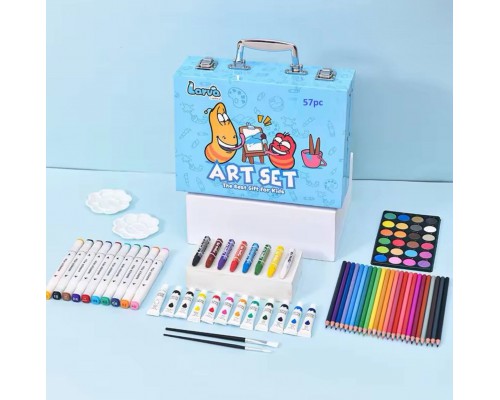 Цветные карандаши для рисования (Синий) Art Set, 57pc (10)