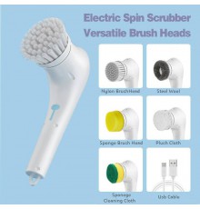 Электрическая щетка 3в1 для уборки Electric Spin Scrubber (56)