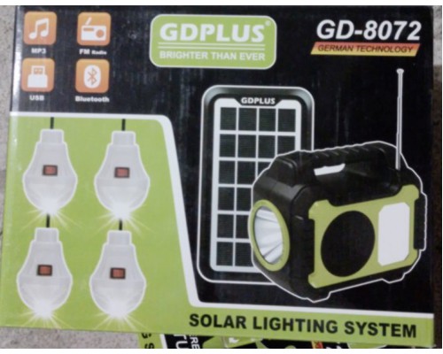 Фонарь GD-8072 Solar Lighting System (12)