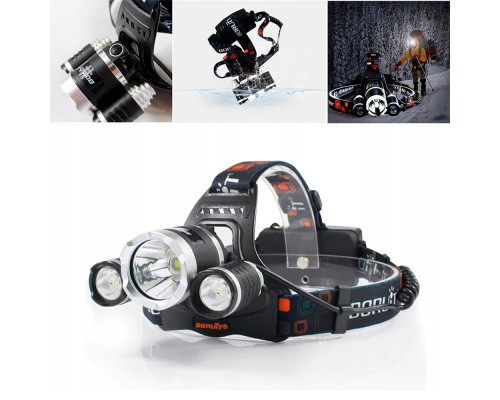 Налобный фонарь 300-T6 High Power Headlamp с 2 аккумуляторами (100)