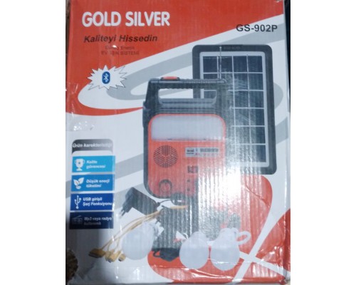 Фонарь GS-902P Gold Silver