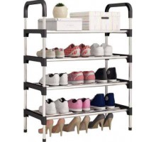 Полка для обуви Shoe Rack на 4 яруса, черный цвет (20)