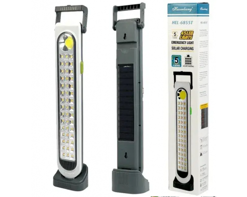 Фонарь, лампа HEL-6855T Emergency light solar charging 45 Led,повербанк (35)