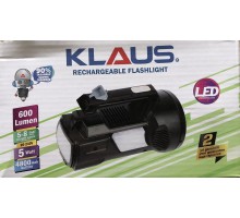 Ручной аккумуляторный фонарь KE-47715 KLAUS rechargeable flashlight 4800mA (30)