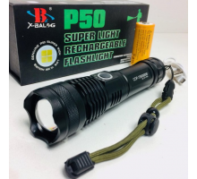 Фонарь ручной P-50 Super Light Rechargeable FlashLight (100)