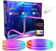 Гибкий неоновый RGB шнур Neon Strip (40)