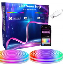 Гибкий неоновый RGB шнур Neon Strip (40)