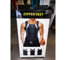 Мужская майка для бега и похудения Zipper vest YN-223 (10)