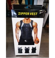 Мужская майка для бега и похудения Zipper vest YN-223 (10)