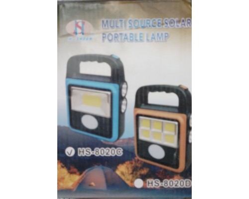 Фонарь, лампа HS-8020C Multi source solar portable lamp (60)