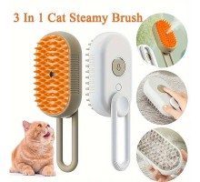 Паровая расческа для вычесывания шерсти кошек и собак 3в1 Steamy Brush (120)