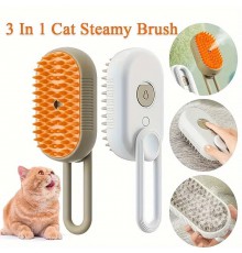 Паровая расческа для вычесывания шерсти кошек и собак 3в1 Steamy Brush (120)