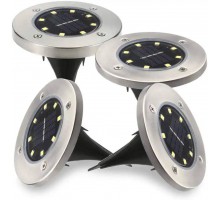 Универсальный светильник на солнечной батарее для дома и сада Disk Lights, 4шт (30)