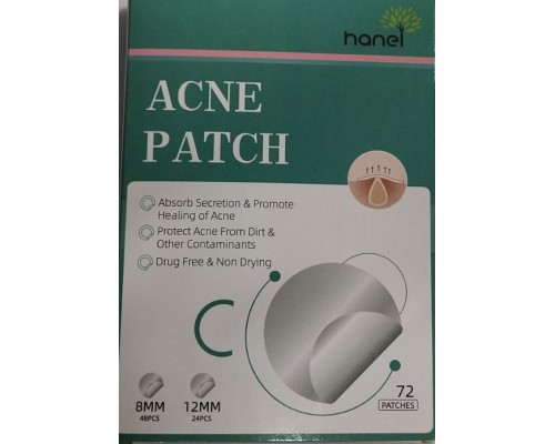 Пластырь от бородавок и прыщей Acne Patch, уп 72шт (1000)